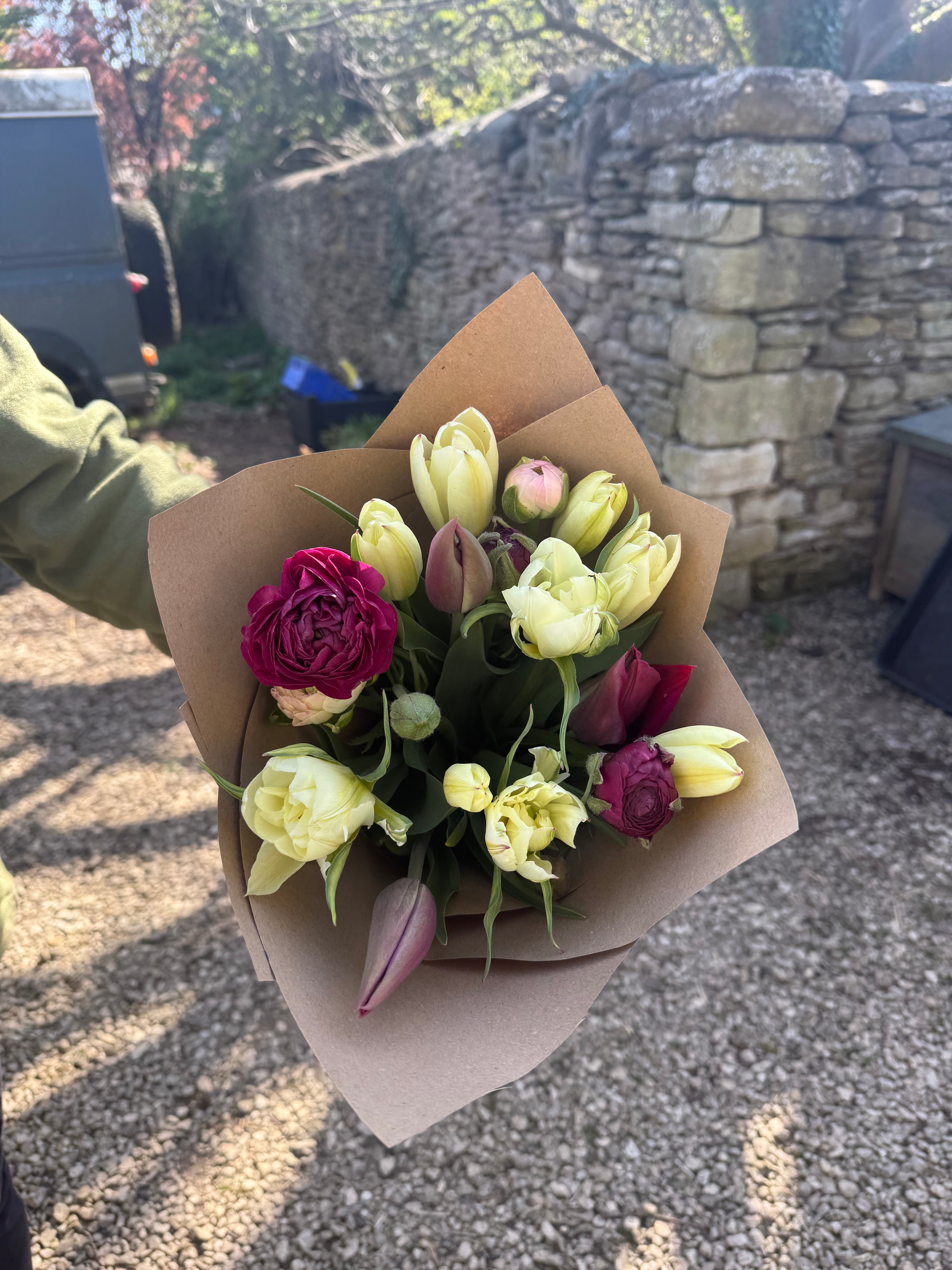 Bunches of British Field Grown Tulips