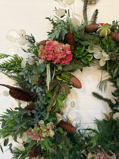 Christmas Wreath Making Workshop - Thursday 4th December 5pm - 8pm